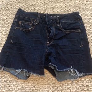 Dark blue jean shorts